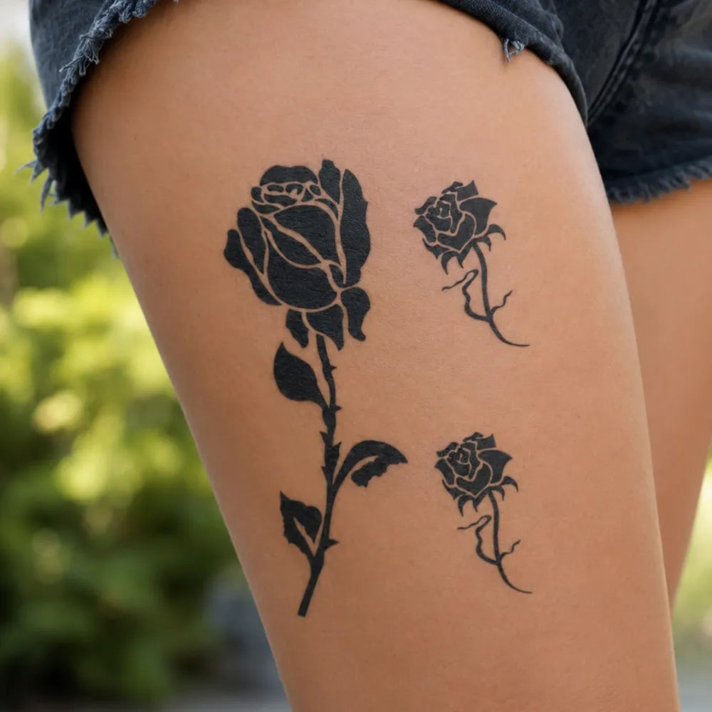 SafeTatt — Classic Rose's · fotografie tetování na kůži