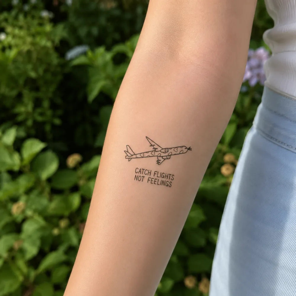 SafeTatt — Catch Flights · fotografie tetování na kůži
