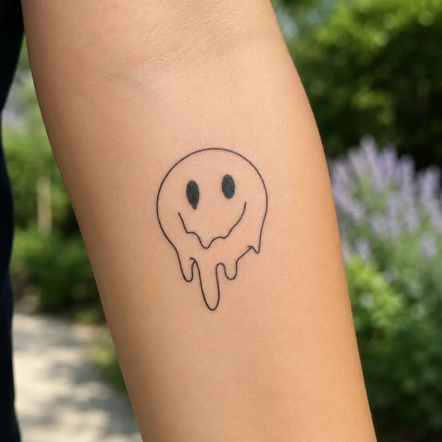 Cara sonriente derretida