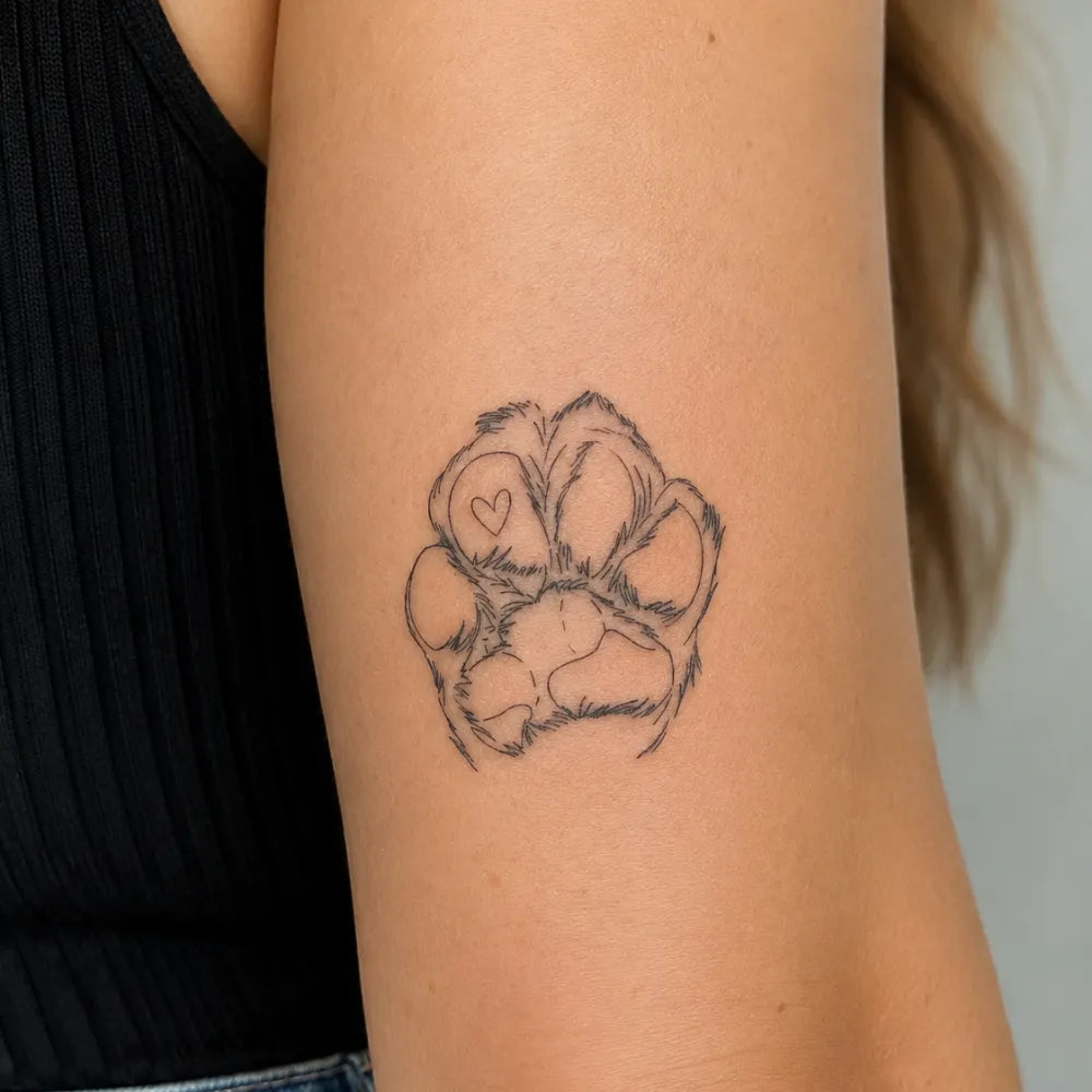 Huella de corazón