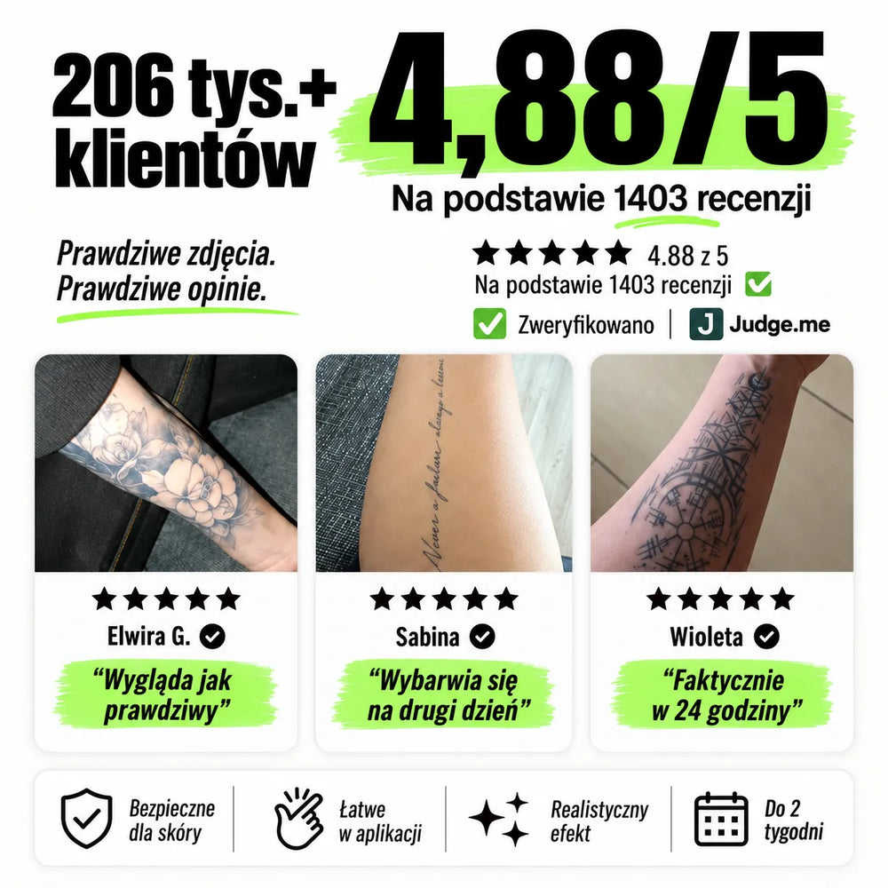 Tatuaje en la foto de la clienta Sylwia