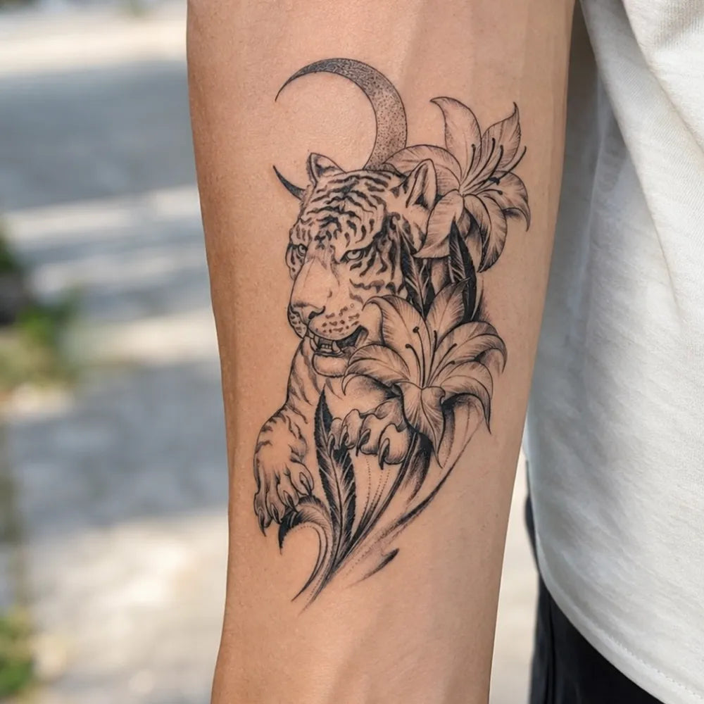 SafeTatt — Jungle Tiger · fotografie tetování na kůži