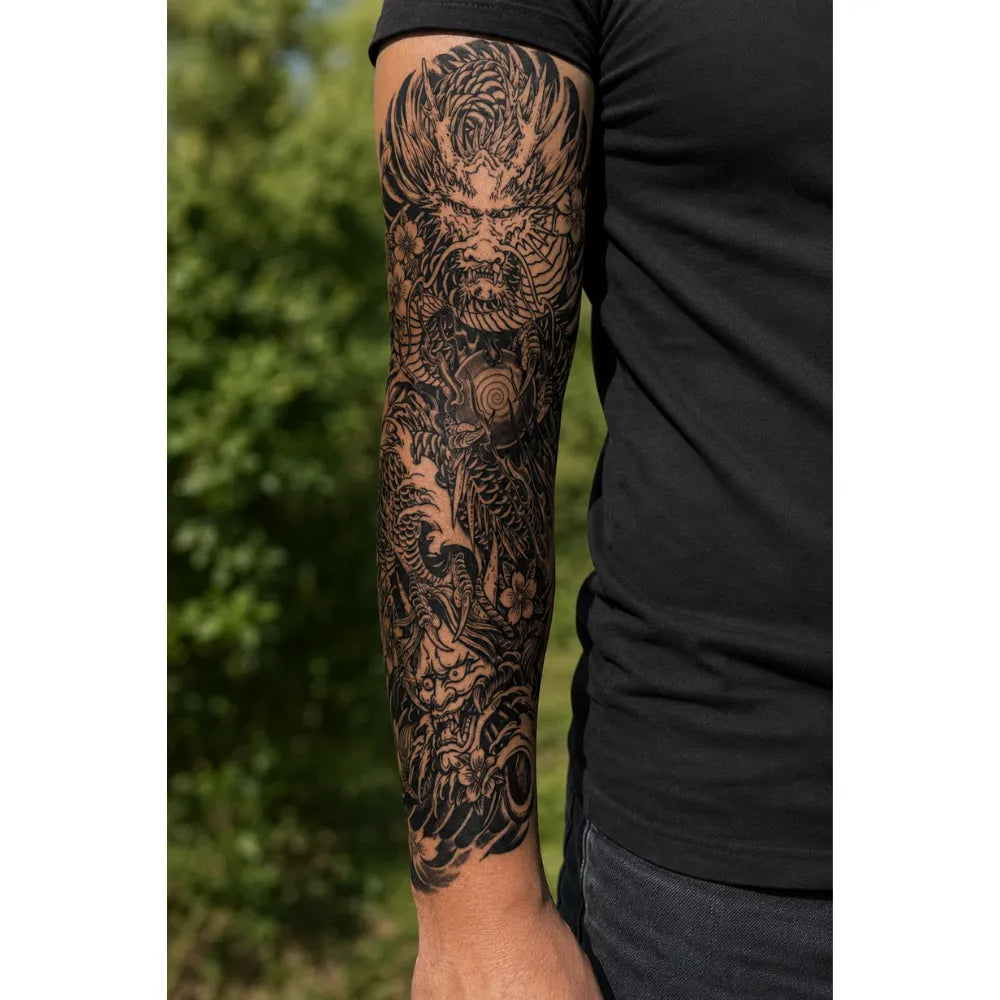 SafeTatt — RAIJIN · fotografie tetování na kůži