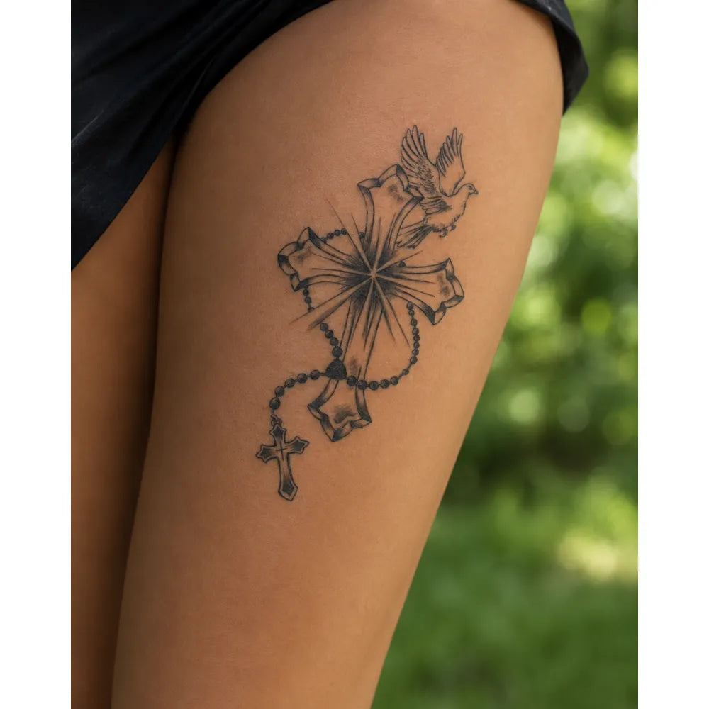 SafeTatt — Peace & Faith · fotografie tetování na kůži