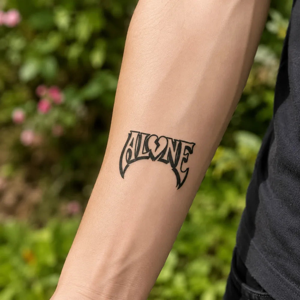 SafeTatt — Alone Mark · fotografie tetování na kůži